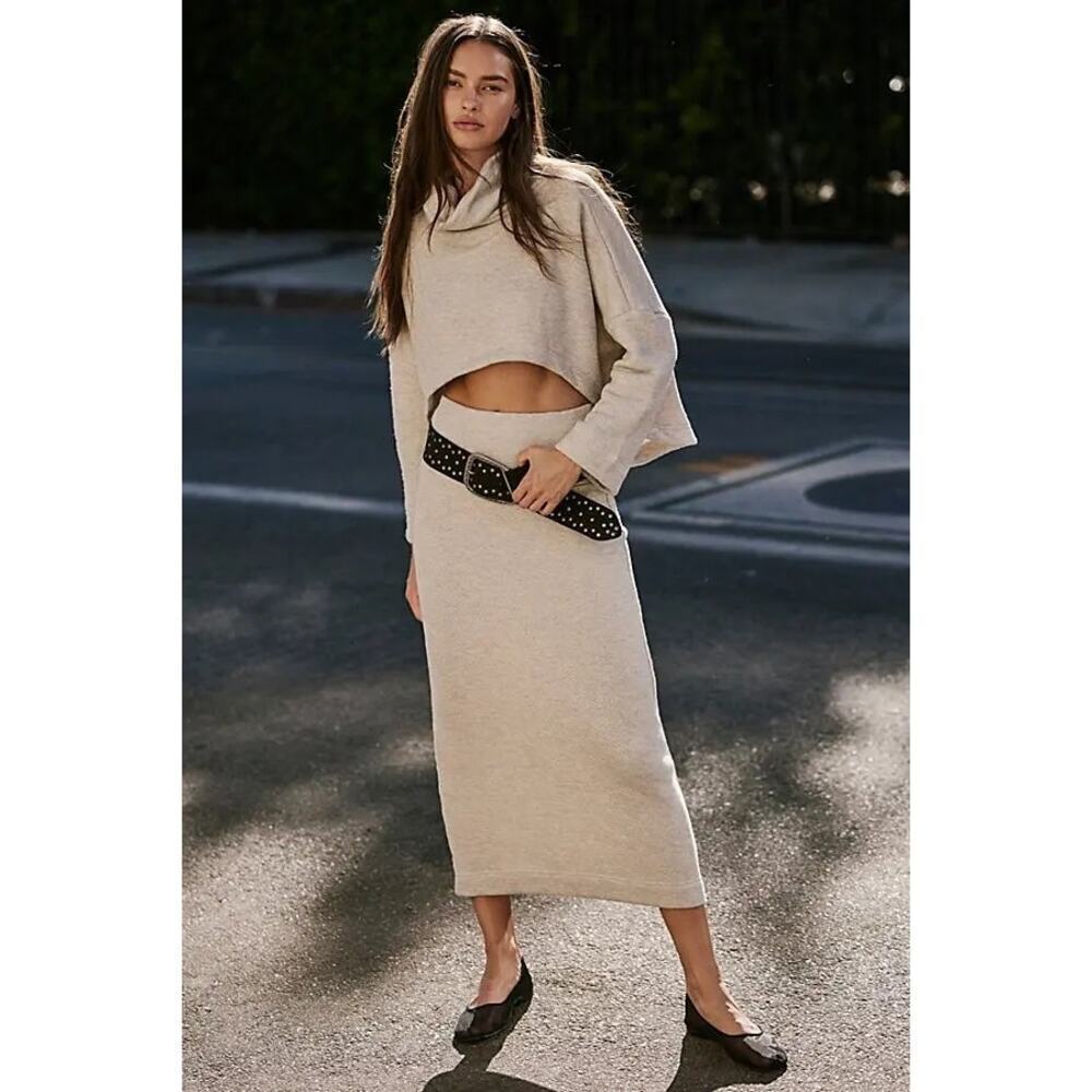 NWT Free People Milley Reversible Set in Wet Plaster Sz XS